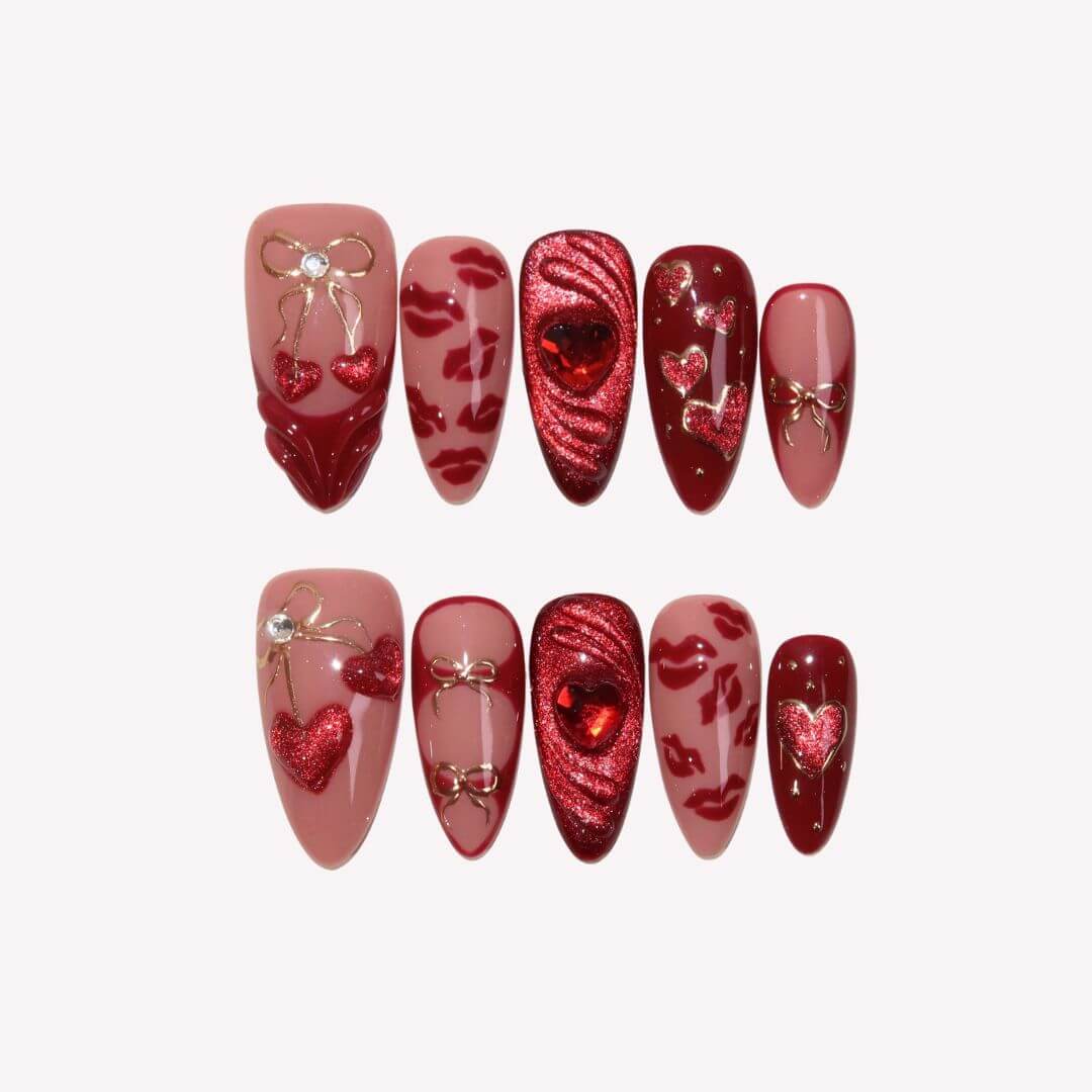 AKisstoRemember-ErsaNailsPressOnNails_1 A Kiss to Remember - Image 1