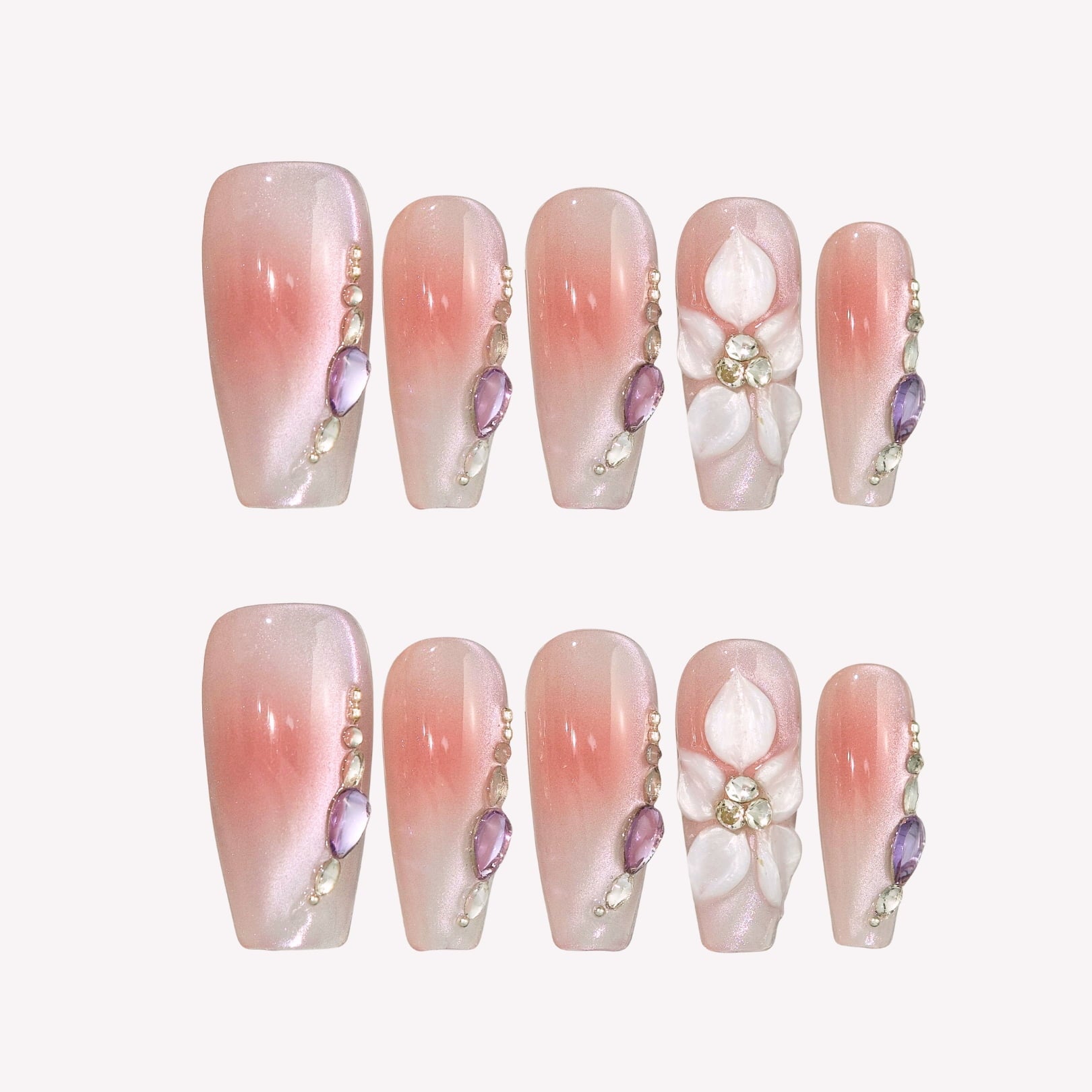 Blushed_Lily_-_ErsaNails_PressOnNails_0 Blushed Lily - Image 1