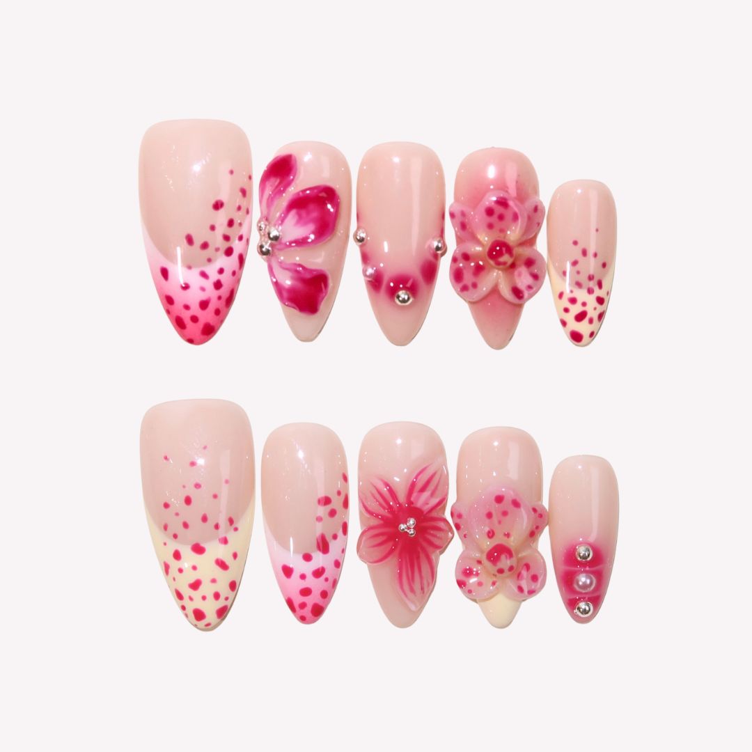 CharmingPetals-ErsaNailsPressOnNails_1 Charming Petals - Image 1