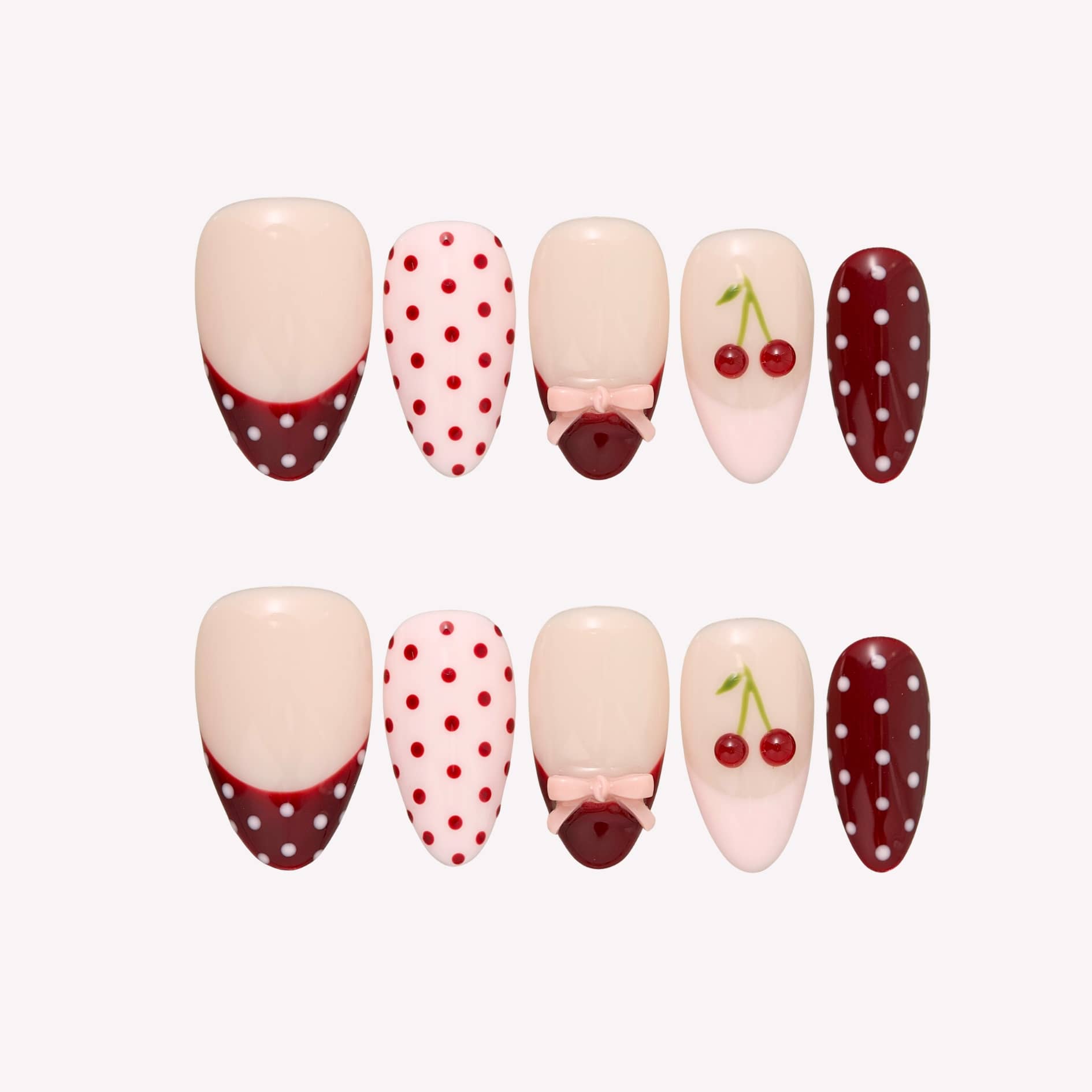 CherryJuice-ErsaNailsPressOnNails_01 Cherry Juice - Image 1