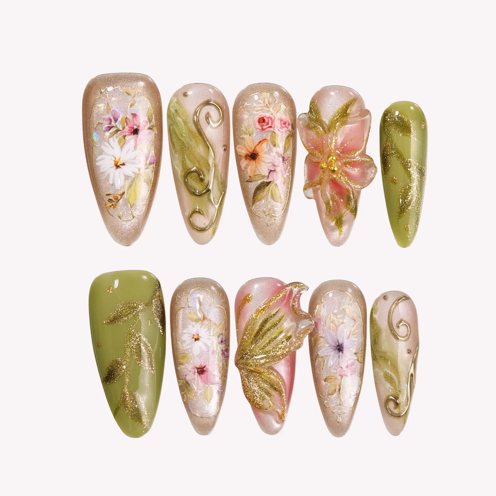 FairyGarden-ErsaNailsPressOnNails_1-1 Fairy Garden - Image 1