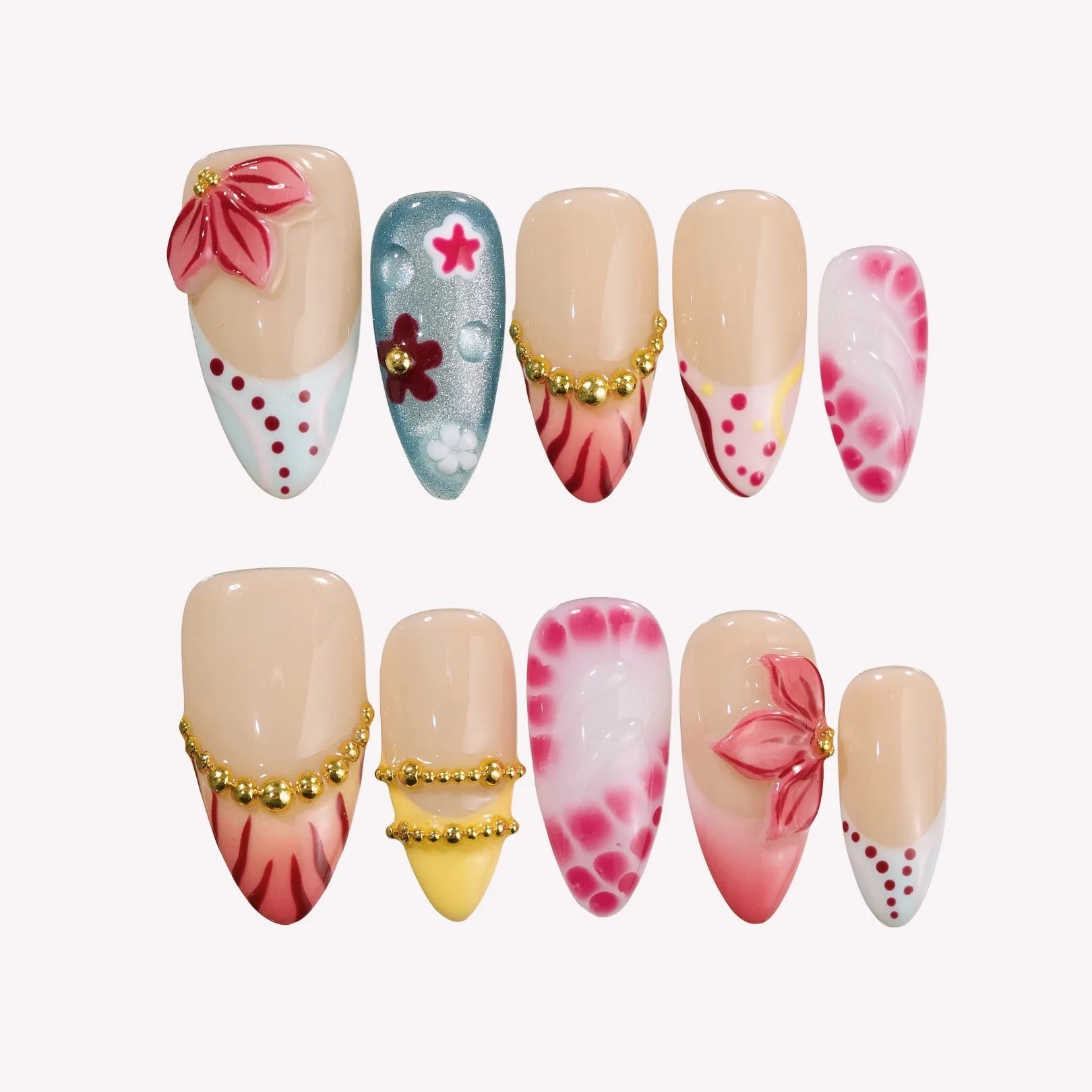 FlameofPassion-ErsaNailsPressOnNails_1 Flame of Passion - Image 1