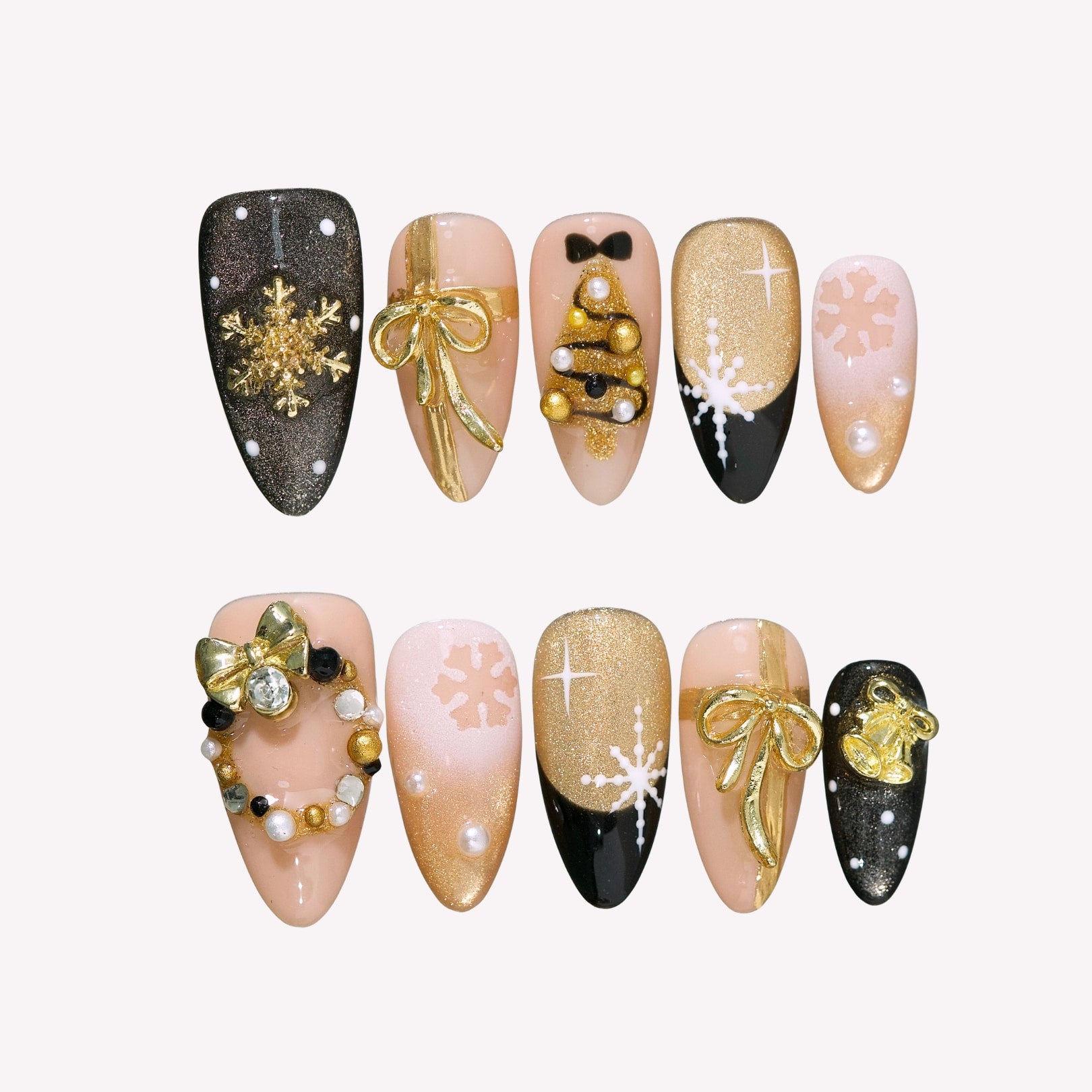 Flicker_Bow_-_ErsaNails_PressOnNails_0 Flicker Bow - Image 1