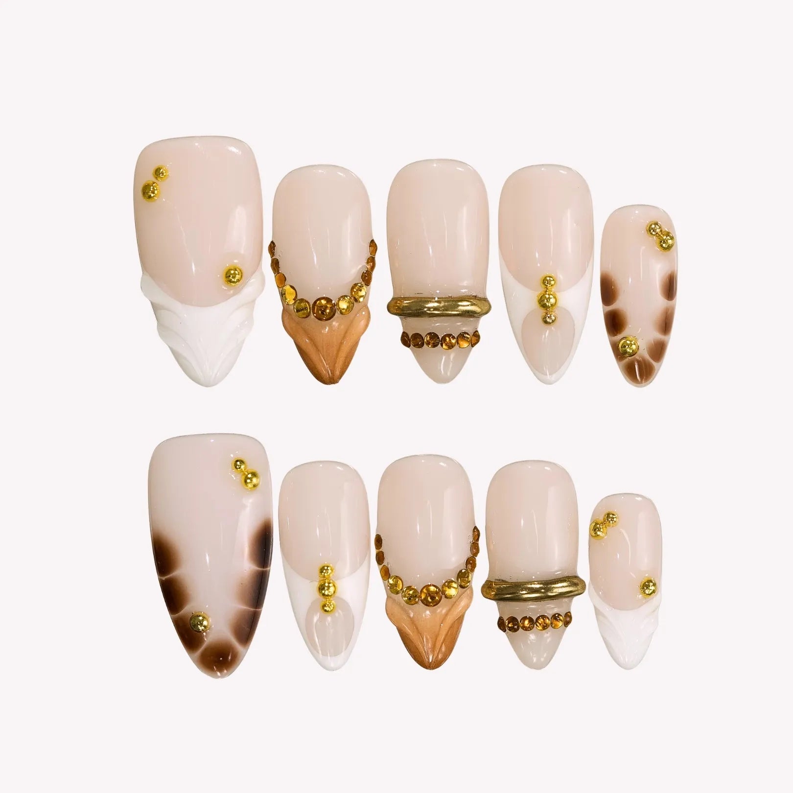 GoldDigger-ErsaNailsPressOnNails_1 Gold Digger - Image 1