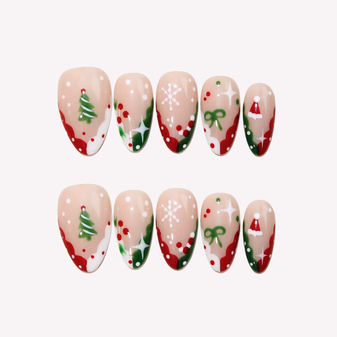 HollyJolly-ErsaNailsPressOnNails_0 Holly Jolly - Image 1