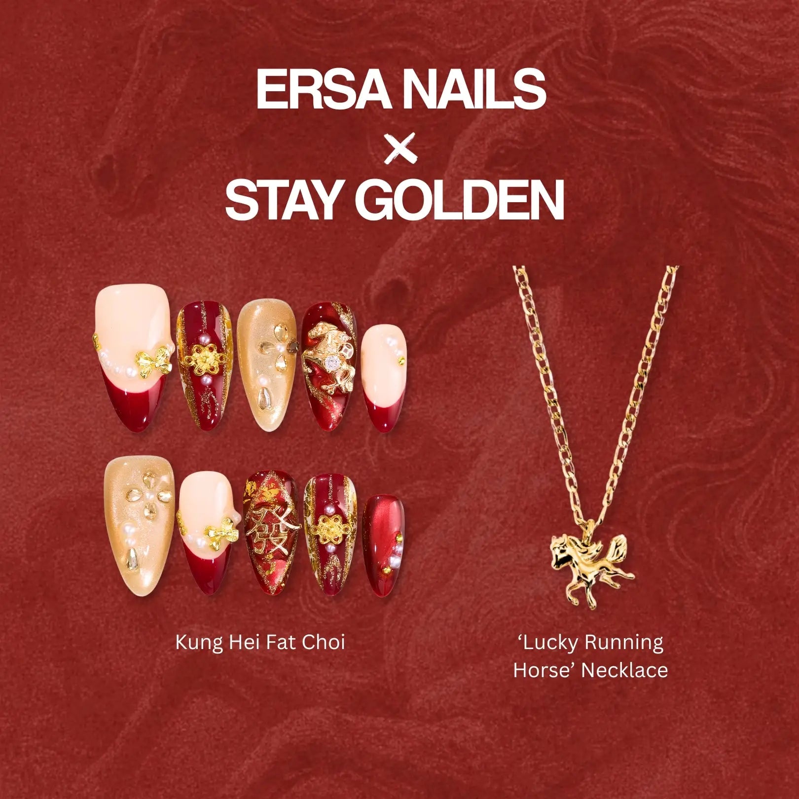 LuckyRunningHorseFortuneBundle_ErsaNailsPressOnNails_1 Lucky Running Horse Fortune Bundle - Image 1