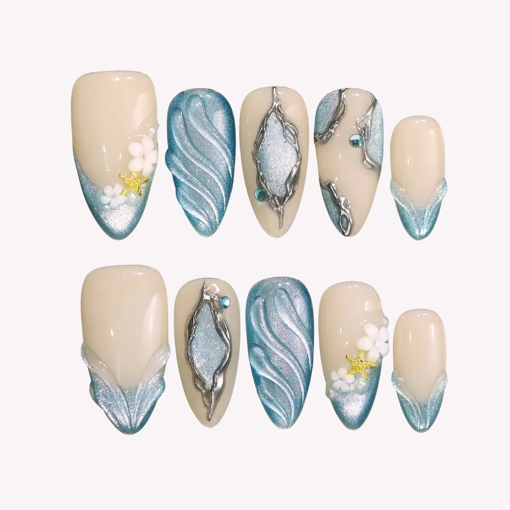 Ocean_Breeze_-_ErsaNails_PressOnNails_1 Ocean Breeze - Image 1