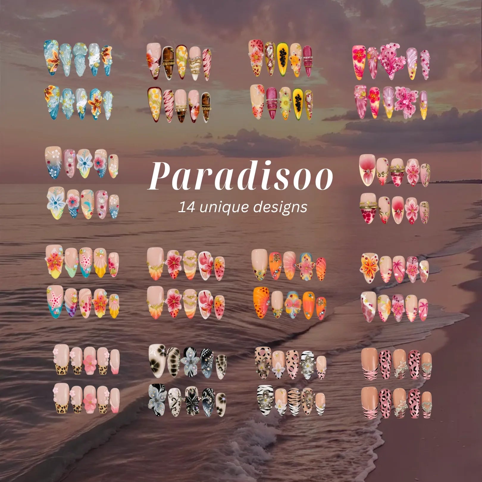 Paradisoo-ErsaNailsPressOnNailsBundle Paradisoo - Image 1