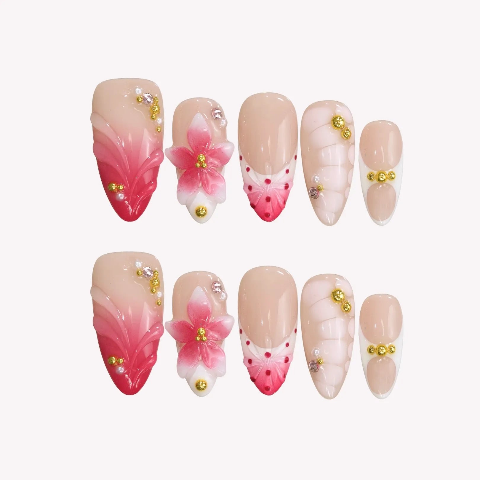 PastalBloom-ErsaNailsPressOnNails_1 Pastal Bloom - Image 1