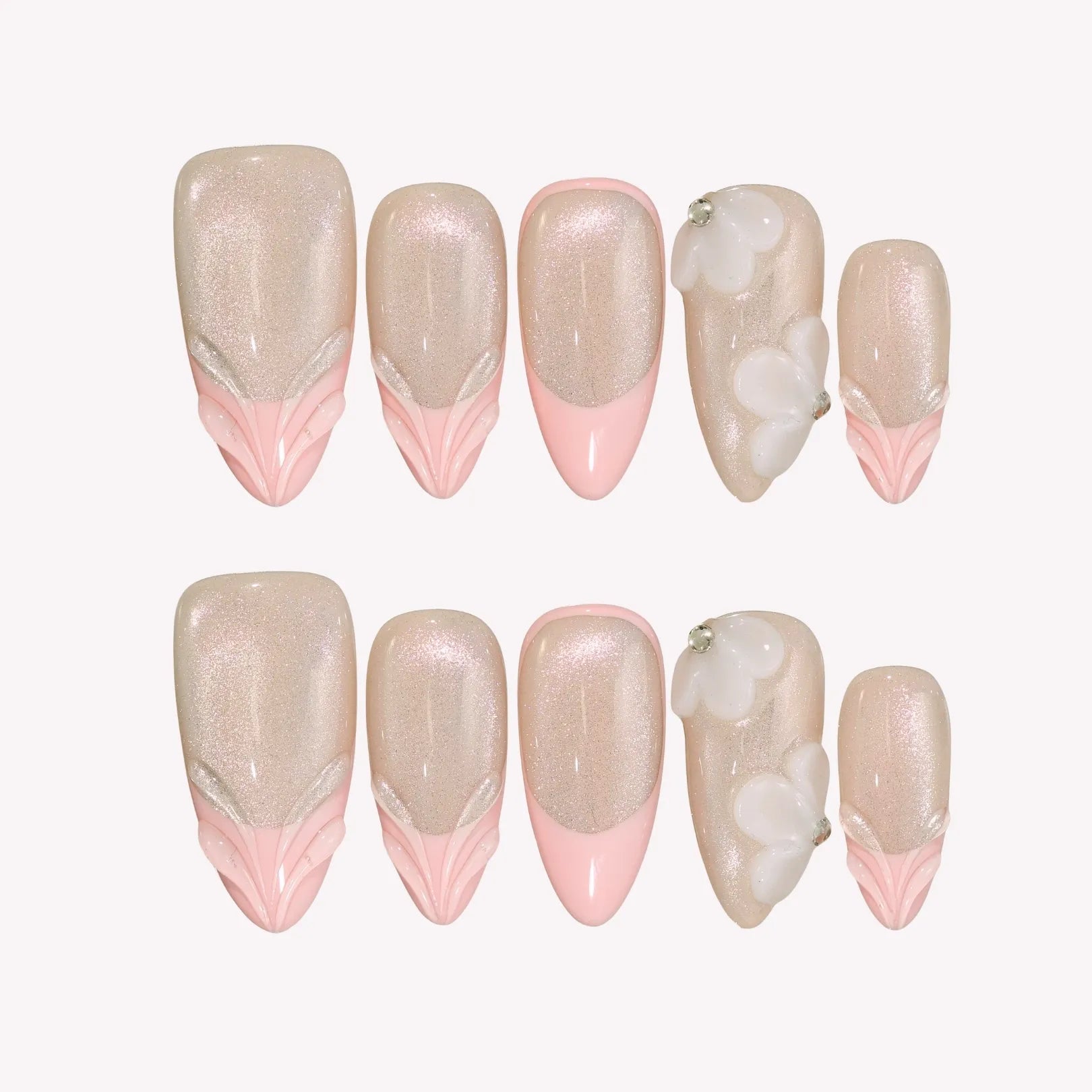 PinkChampagne-ErsaNailsPressOnNails_1 Pink Champagne - Image 1