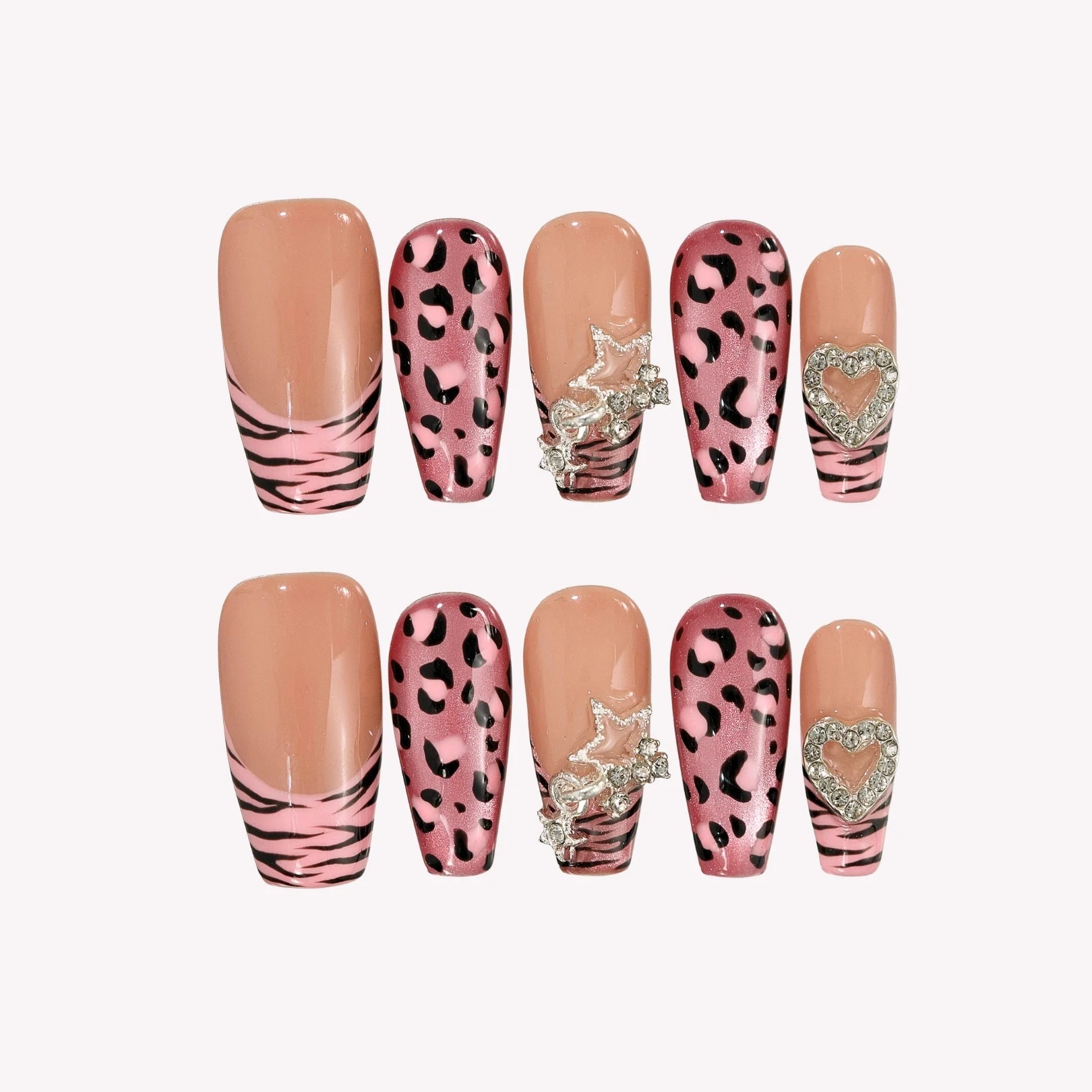 PinkFeline-ErsaNailsPressOnNails_01 Pink Feline - Image 1