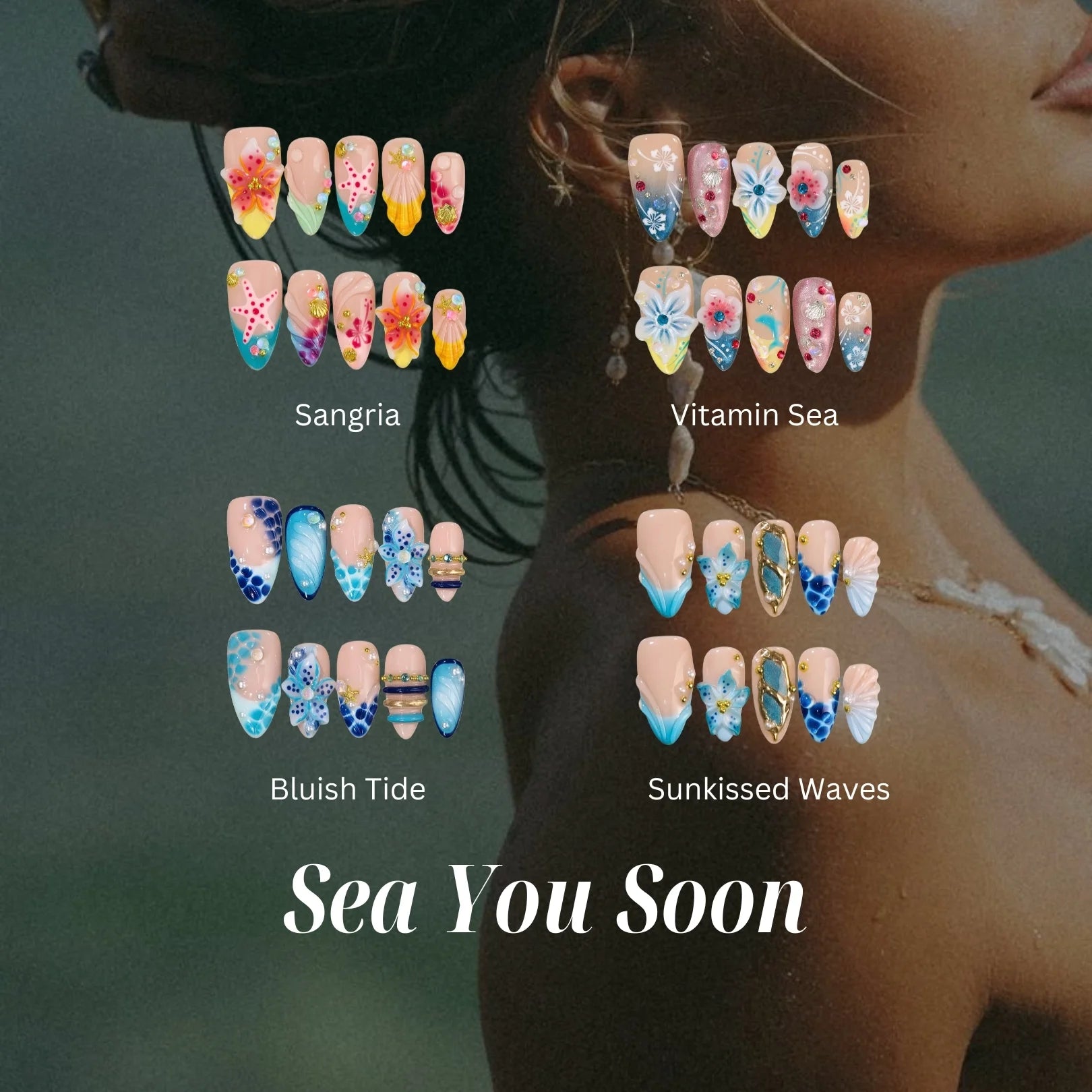 SeaYouSoon_ErsaNailsPressOnNailsBundle_1 Sea You Soon - Image 1