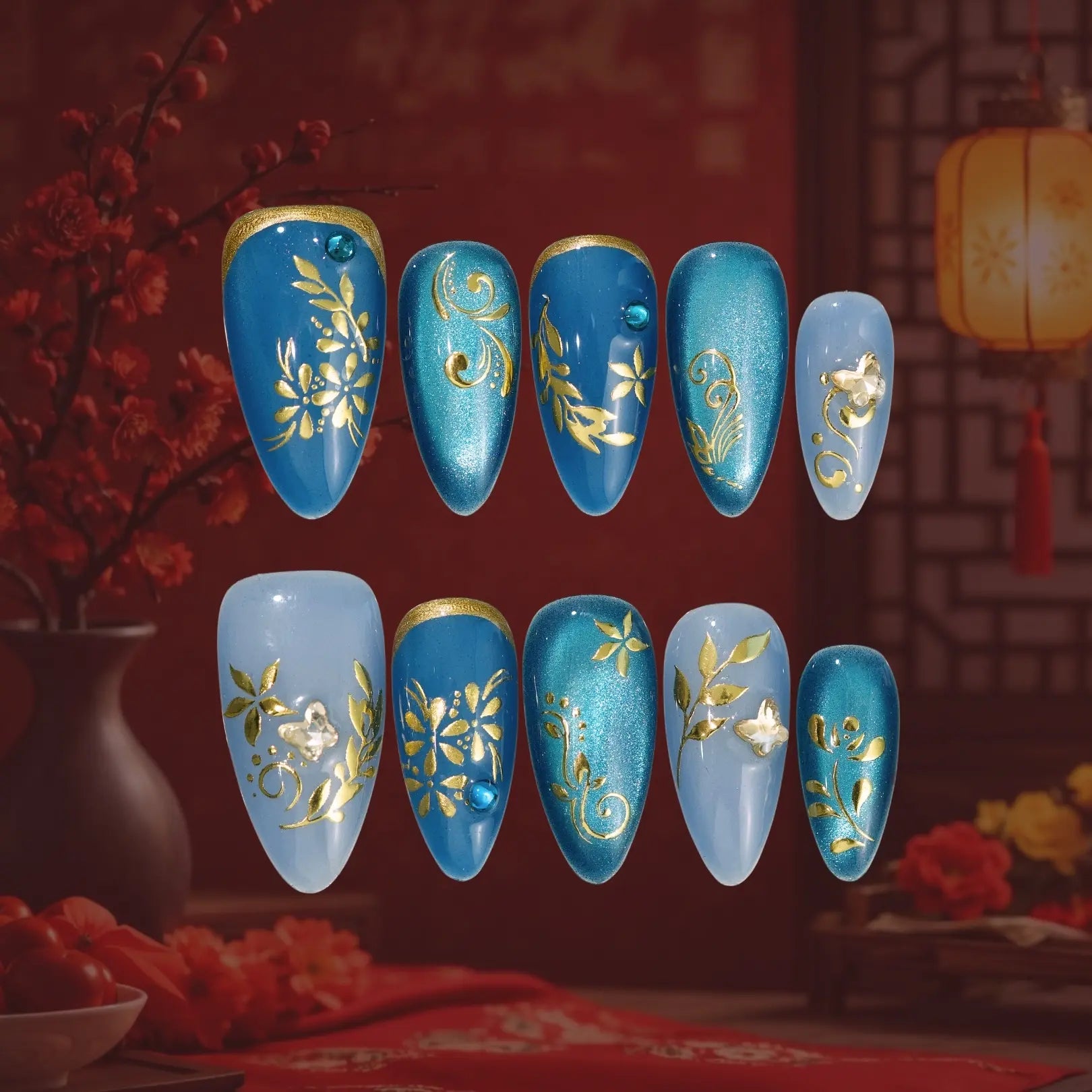 Starlit_Blossom_-_ErsaNails_PressOnNails_1 Starlit Blossom - Image 1